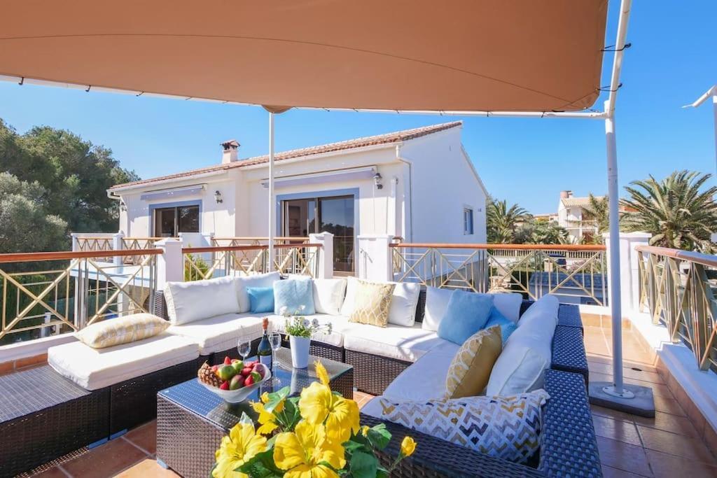 Moderne Villa, Pool+Meerblick,Schnelles Wifi,Klima 칼라스 데 말료르카 외부 사진