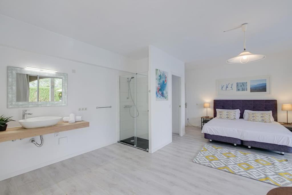 Moderne Villa, Pool+Meerblick,Schnelles Wifi,Klima 칼라스 데 말료르카 외부 사진