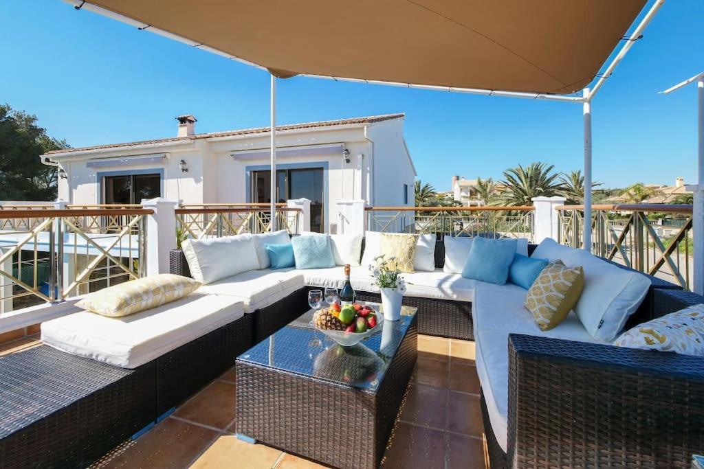 Moderne Villa, Pool+Meerblick,Schnelles Wifi,Klima 칼라스 데 말료르카 외부 사진